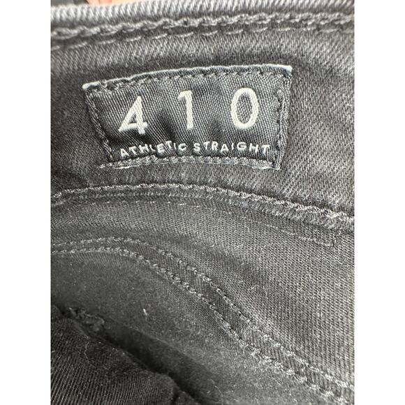 Lucky Brand 410 Athletic Straight Jeans Mens 36x30 Black Dark Wash Denim - Picture 6 of 11